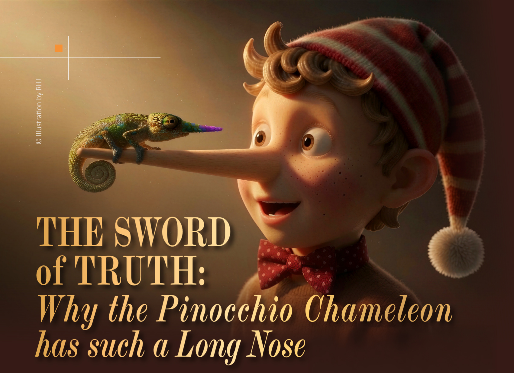 Warum hat das Pinocchio-Chamäleon so eine lange Nase?